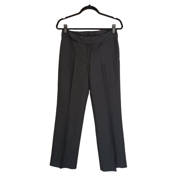 NINE WEST SUIT Black White Thin Pinstripe Print Button Blazer Trouser Set 4P - Picture 11 of 15